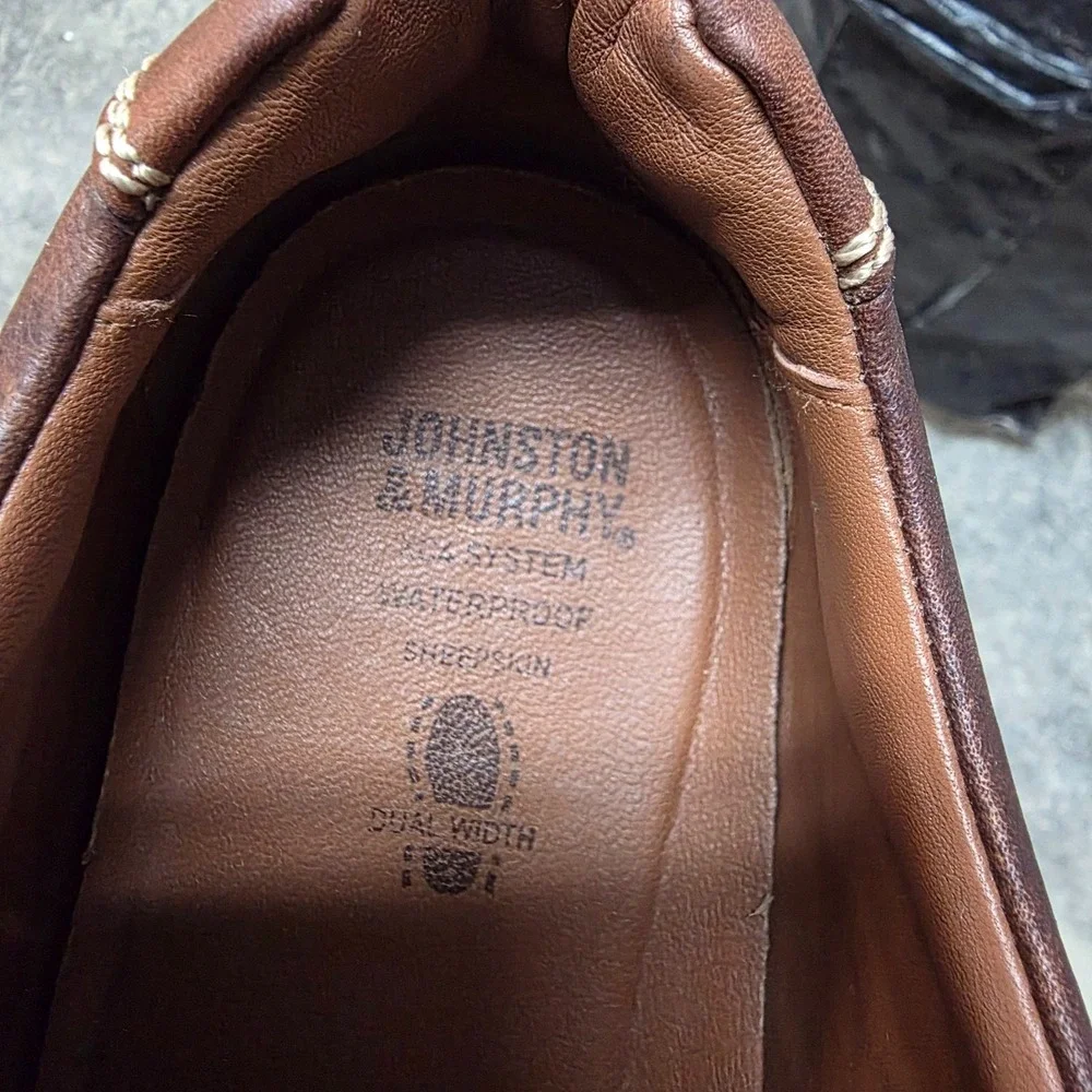 Johnston‎ & Murphy XC4 Shoes Mens Size 10 Brown Leather Waterproof Sneakers